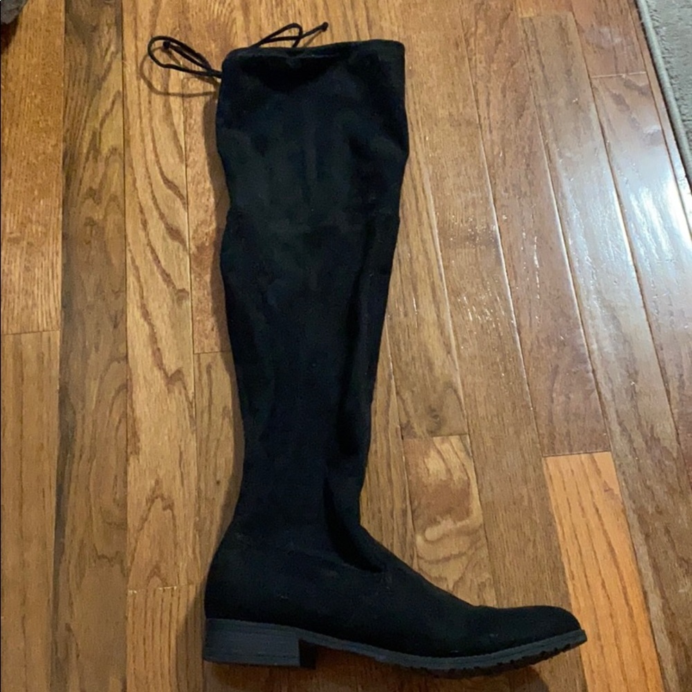 Black over the knee boots